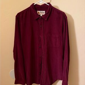 Men’s like new Mollusk corduroy shirt
